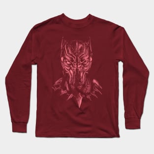 Shaded Black Panther Light Red Long Sleeve T-Shirt